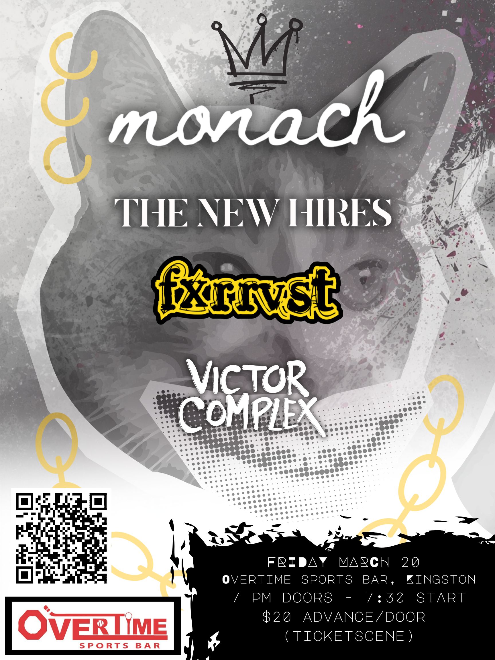 Monach, The New Hires, FXRRVST, Victor Complex