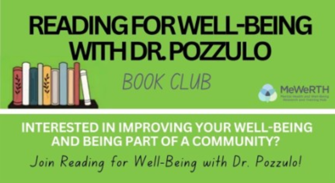 Reading for Wellbeing - Book Talk with Dr. Joanna Pozzulo