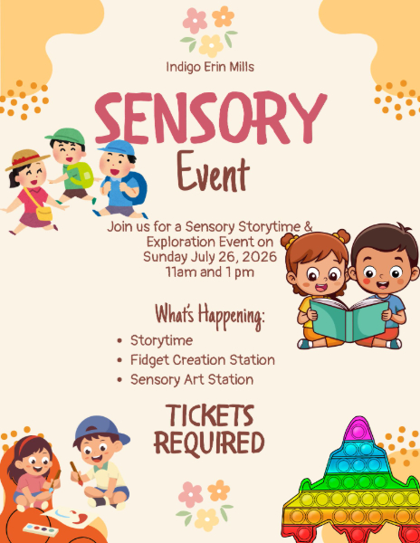 Indigo Erin Mills: Sensory Event 11 AM