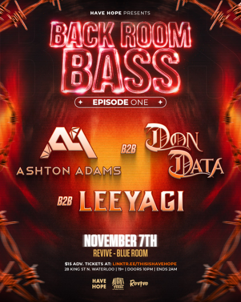 Backroom Bass Episode One: Ashton Adams b2b Don Data b2b Leeyagi
